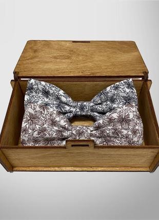 Галстук бабочка чёрная коричневая. семейный набор. бабочка на новый год. оригинальный подарок