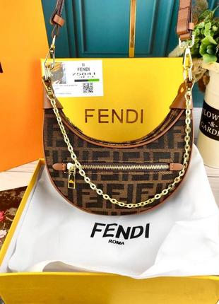 Женская сумка в стиле fendi фенди