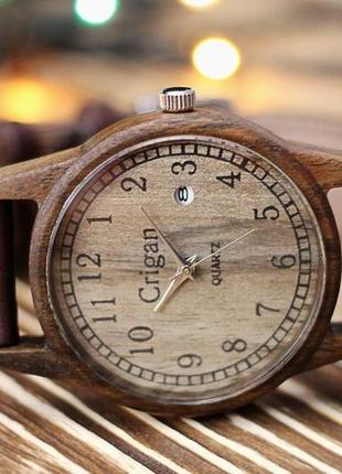 Дерев'яні годинник, чоловічі наручні годинники, волоський горіх, 04ad4035ww