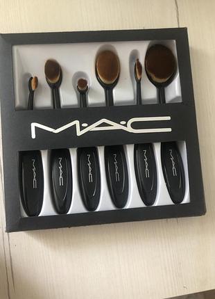 Набор кистей - щеток mac 6 шт