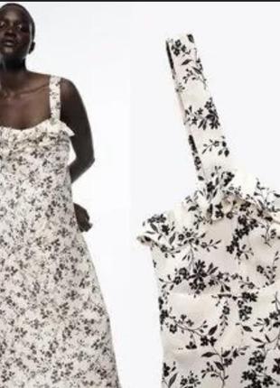 Сукня zara в квітковий принт