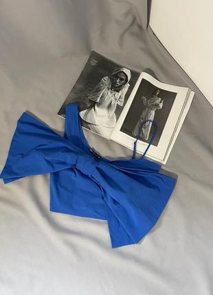 Топ zara с акцентным бантом
