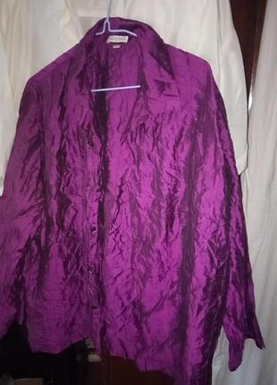 Рубашка мужская из натурального шелка индия разм л