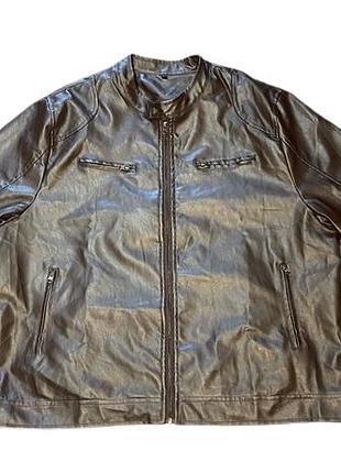 З штучної шкіри чоловіча куртка розмір xxxl