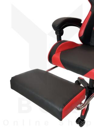 Игровое компьютерное кресло malatec (черное с красным) - геймерское кресло c...