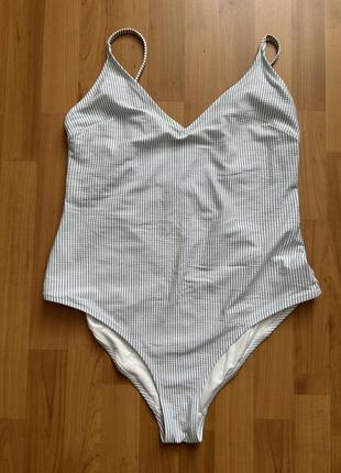 Нежный в полоску купальник h&m