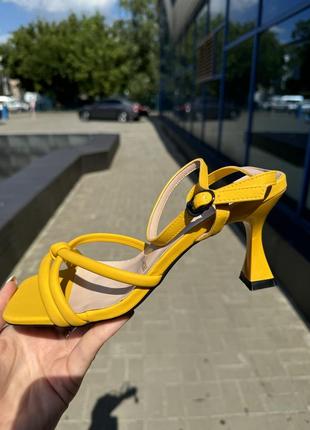 Шикарні босоніжки на каблуку