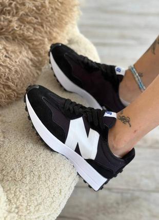 Женские кроссовки new balance 327 black