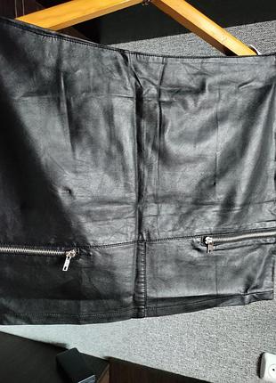 Юбка кожаная 3