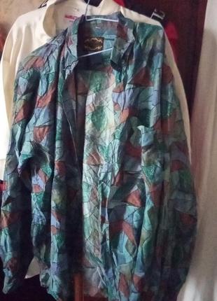 Рубашка мужская из натурального шелка разм л