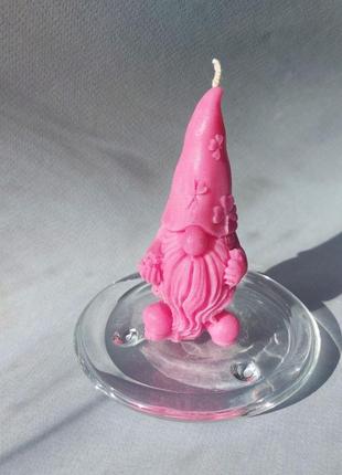 Ароматная свеча "гном с клевером", 10см