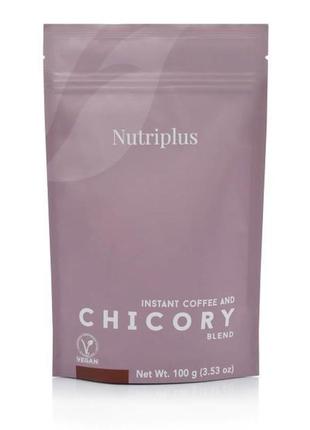 Розчинна кава з цикорієм vegan, nutri coffee nutriplus farmasi 100 г