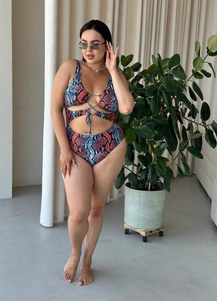 ♥️купальник с стильным принтом в наличии!