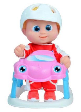 Маленька лялька-пупс "bouncinʼ babies baniel little" з ходунками2 фото