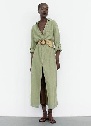 Zara -60% 💛 платье этно лен роскошное коттон стильное s, m, l, xl