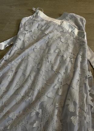Белое платье с поясом coquette6 фото