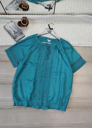 Рубашка с кружевом cotton p xl