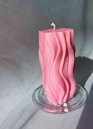 Ароматная свеча "волнистая нежность 12", 12см