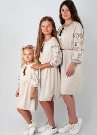 Вишиванка льняна для всієї родини3 фото