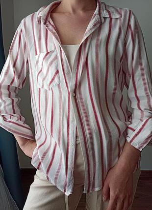Легесенняя хлопковая рубашка, размер м