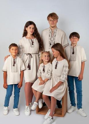 Сукня вишиванка льняна