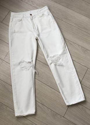 Білосніжні джинси zara