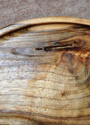 Менажниця "горіх"  з з натурального дерева горіх дошки для подачі9 фото