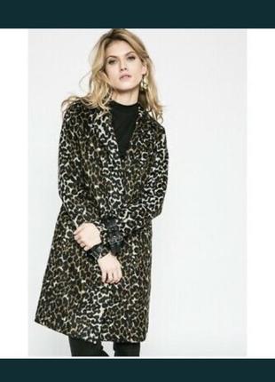 Пальто guess оригинал принт леопард.