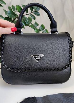 Зручна, гарна сумочка чорна, біла, рожева