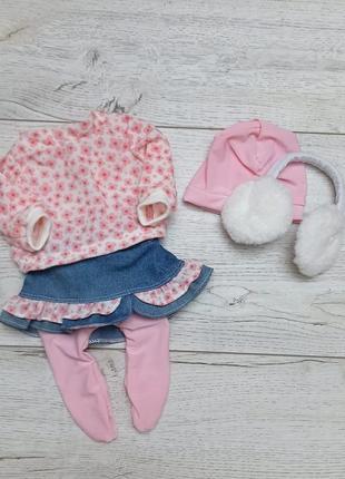 Весняний одяг, взуття та аксесуари для ляльки babyborn з 8 предметів5 фото