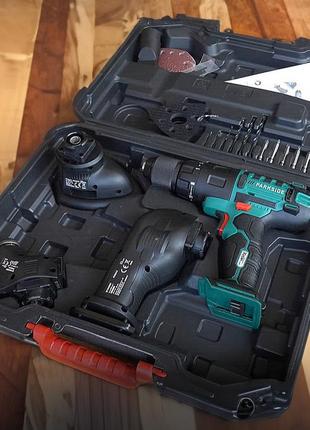 Універсальний інструмент parkside pkga 20 li c2 4в1 шуруповерт пила реноватор шліфувальна машинка2 фото