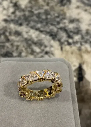 (1478) huitan luxury wedding band promise rings for women уникальный треугольный...