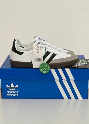 Adidas samba white жіночі кросівки адідас самба шкіряні легкі зручні кеди2 фото