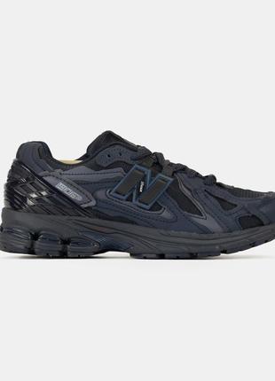 Крутезні кросівки new balance 1906d black/blue (reflective)8 фото