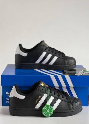 Adidas superstar black white женские кроссовки адидас суперстар демисезонные