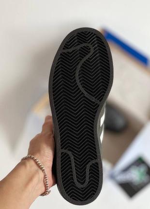 Adidas superstar black женские кроссовки адедас суперстар кожаные легкие8 фото