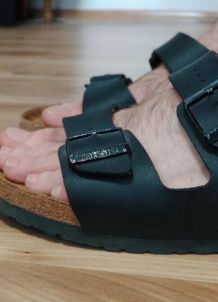 Кожаные ортопедические шлепанцы босоножки birkenstock2 фото