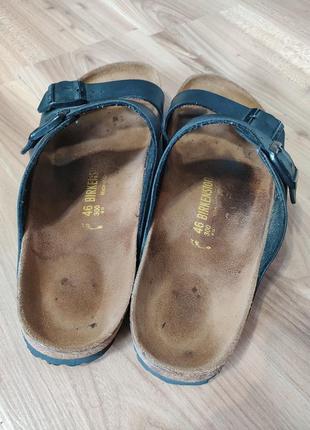 Кожаные ортопедические шлепанцы босоножки birkenstock7 фото