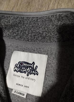 Мужская тёплая кофта / weird fish / толстовка / свитер / мужская одежда /
