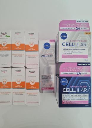 Новий антивіковий набір nivea expert filler cellular