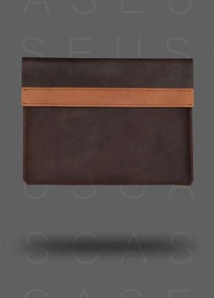 Кожаный чехол для macbook caseus коричневый