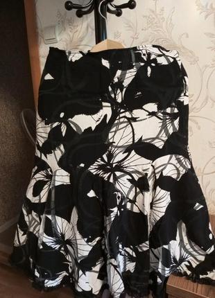 Юбка летняя на подкладке х/б