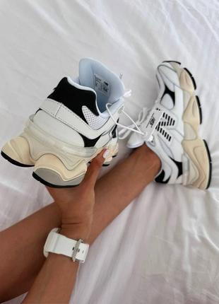 Кроссовки new balance 9060"white / black leather” premium10 фото
