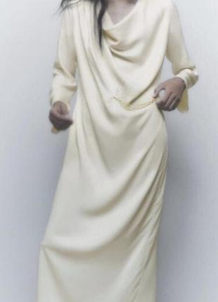 Платье длинное от бренда zara