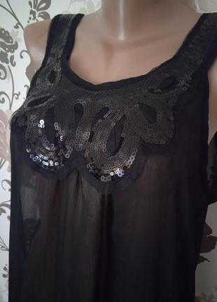 Блузка полупрозрачная