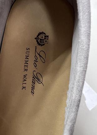 Лофери loro piana grey suede 6