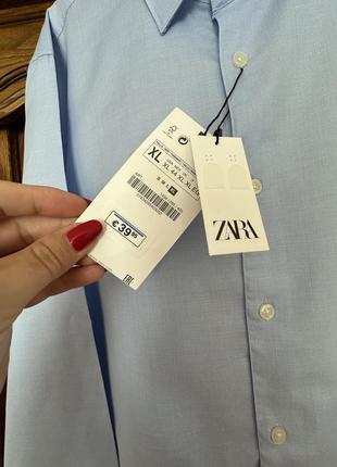 Сорочка чоловіча zara, нова. розмір xl !4 фото