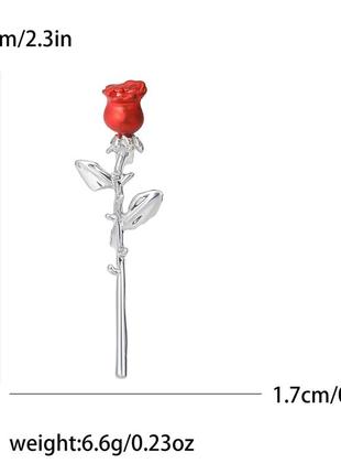 Модная шикарная брошь брошка роза 🌹2 фото
