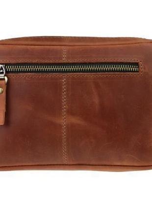 Сумка бананка на пояс світло-коричнева