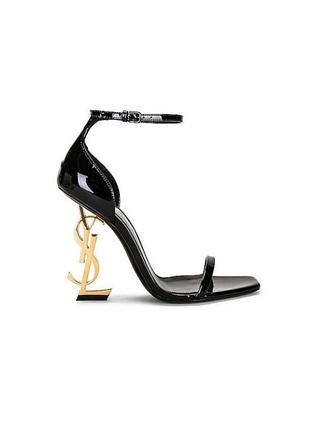 Босоножки в стиле Saint Laurent Lou Stiefeletten Schwarz